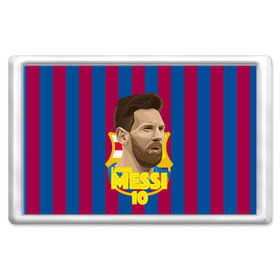 Магнит 45*70 с принтом Lionel Messi Barcelona в Екатеринбурге, Пластик | Размер: 78*52 мм; Размер печати: 70*45 | Тематика изображения на принте: barca | barcelona | barsa | barselona | kit | leo | mesi | messi | барса | барселона | лео | лионель | меси | месси