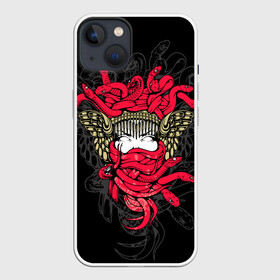 Чехол для iPhone 13 с принтом Горгона Медуза в Екатеринбурге,  |  | face | fashion | gorgon medusa | hair | head | lady | monster | snake | style | the protectress | woman | волосы | голова | горгона медуза | женщина | защитница | змеи | лицо | мода | повелительница | стиль | чудовище