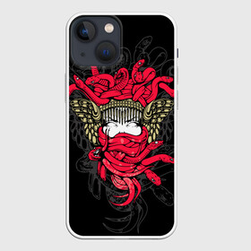 Чехол для iPhone 13 mini с принтом Горгона Медуза в Екатеринбурге,  |  | face | fashion | gorgon medusa | hair | head | lady | monster | snake | style | the protectress | woman | волосы | голова | горгона медуза | женщина | защитница | змеи | лицо | мода | повелительница | стиль | чудовище