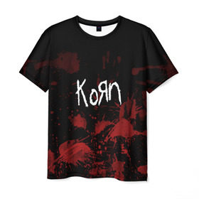Мужская футболка 3D с принтом Korn в Екатеринбурге, 100% полиэфир | прямой крой, круглый вырез горловины, длина до линии бедер | korn | koяn | альтернативный | арвизу | гранж | грув | группа | дэвис | корн | коян | лузье | манки | метал | музыка | нюметал | панк | песни | рок | уэлч | филди | филипп | хэд | шаффер