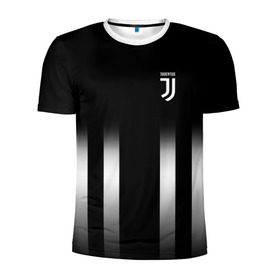 Мужская футболка 3D спортивная с принтом Juventus 2018 Line в Екатеринбурге, 100% полиэстер с улучшенными характеристиками | приталенный силуэт, круглая горловина, широкие плечи, сужается к линии бедра | fc | juventus | спорт | фк | футбол | ювентус