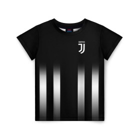 Детская футболка 3D с принтом Juventus 2018 Line в Екатеринбурге, 100% гипоаллергенный полиэфир | прямой крой, круглый вырез горловины, длина до линии бедер, чуть спущенное плечо, ткань немного тянется | fc | juventus | спорт | фк | футбол | ювентус