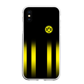 Чехол для iPhone XS Max матовый с принтом FC Borussia 2018 Line в Екатеринбурге, Силикон | Область печати: задняя сторона чехла, без боковых панелей | боруссия | дортмунд