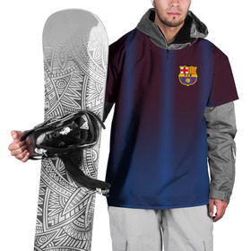Накидка на куртку 3D с принтом FC Barcelona Gradient в Екатеринбурге, 100% полиэстер |  | fc | fc barcelona | fcb | барселона | спорт | спортивные | фк | футбол