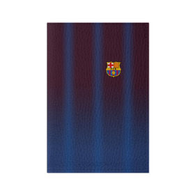 Обложка для паспорта матовая кожа с принтом FC Barcelona Gradient в Екатеринбурге, натуральная матовая кожа | размер 19,3 х 13,7 см; прозрачные пластиковые крепления | fc | fc barcelona | fcb | барселона | спорт | спортивные | фк | футбол