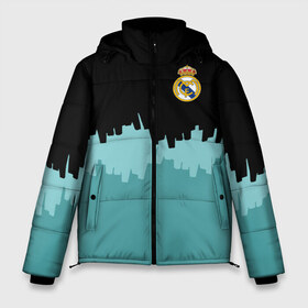 Мужская зимняя куртка 3D с принтом Real Madrid 2018 Paints в Екатеринбурге, верх — 100% полиэстер; подкладка — 100% полиэстер; утеплитель — 100% полиэстер | длина ниже бедра, свободный силуэт Оверсайз. Есть воротник-стойка, отстегивающийся капюшон и ветрозащитная планка. 

Боковые карманы с листочкой на кнопках и внутренний карман на молнии. | fc | real madrid | реал мадрид | спорт | спортивные | фк | футбол