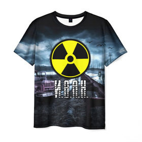 Мужская футболка 3D с принтом S.T.A.L.K.E.R. - И.В.А.Н. в Екатеринбурге, 100% полиэфир | прямой крой, круглый вырез горловины, длина до линии бедер | stalker | ванька | ваня | иван | имя | припять | радиация | сталкер | чернобыль