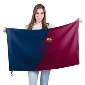 Флаг 3D с принтом FC Barcelona 2018 Элита в Екатеринбурге, 100% полиэстер | плотность ткани — 95 г/м2, размер — 67 х 109 см. Принт наносится с одной стороны | fc barcelona | fcb | барселона | спорт | спортивные | фк | футбол