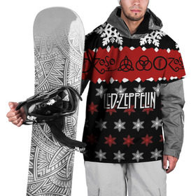 Накидка на куртку 3D с принтом Праздничный Led Zeppelin в Екатеринбурге, 100% полиэстер |  | Тематика изображения на принте: led zeppelin | блюз | группа | джимми пейдж | джон генри бонэм | джон пол джонс | знак | красный | лед зепелен | лед зеппелин | метал | надпись | новогодний | новый год | праздник | роберт плант | рождество