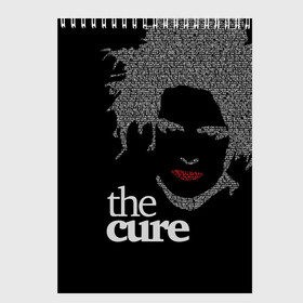 Скетчбук с принтом The Cure в Екатеринбурге, 100% бумага
 | 48 листов, плотность листов — 100 г/м2, плотность картонной обложки — 250 г/м2. Листы скреплены сверху удобной пружинной спиралью | robert smith | rock band | the cure | uk | британия | роберт смит | рок группа