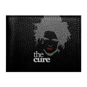 Обложка для студенческого билета с принтом The Cure в Екатеринбурге, натуральная кожа | Размер: 11*8 см; Печать на всей внешней стороне | Тематика изображения на принте: robert smith | rock band | the cure | uk | британия | роберт смит | рок группа