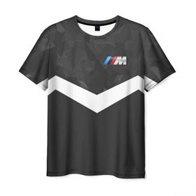 Мужская футболка 3D с принтом BMW Militayry Sport II в Екатеринбурге, 100% полиэфир | прямой крой, круглый вырез горловины, длина до линии бедер | 
