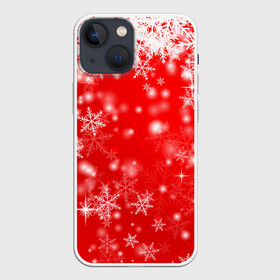 Чехол для iPhone 13 mini с принтом Новогоднее чудо 1 в Екатеринбурге,  |  | Тематика изображения на принте: новый год | снег | снежинки
