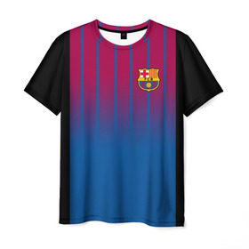 Мужская футболка 3D с принтом FC Barcelona 2018 в Екатеринбурге, 100% полиэфир | прямой крой, круглый вырез горловины, длина до линии бедер | fc | fc barcelona | fcb | барселона | спорт | спортивные | футбол | футбольный клуб