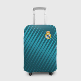 Чехол для чемодана 3D с принтом Real Madrid 2018 Sportwear в Екатеринбурге, 86% полиэфир, 14% спандекс | двустороннее нанесение принта, прорези для ручек и колес | 