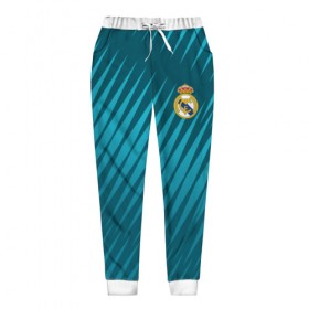 Женские брюки 3D с принтом Real Madrid 2018 Sportwear в Екатеринбурге, полиэстер 100% | прямой крой, два кармана без застежек по бокам, с мягкой трикотажной резинкой на поясе и по низу штанин. В поясе для дополнительного комфорта — широкие завязки | 