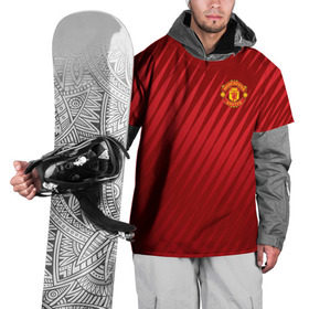 Накидка на куртку 3D с принтом Manchester United Sportwear в Екатеринбурге, 100% полиэстер |  | emirates | fc | manchester united | геометрия | манчестер юнайтед | спорт | футбол | футбольный клуб | эмблема