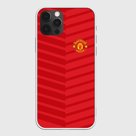 Чехол для iPhone 12 Pro с принтом Manchester United 2018 Reverse в Екатеринбурге, силикон | область печати: задняя сторона чехла, без боковых панелей | Тематика изображения на принте: emirates | fc | manchester united | геометрия | манчестер юнайтед | спорт | футбол | футбольный клуб | эмблема