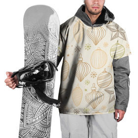 Накидка на куртку 3D с принтом Ёлка в гости зовет! в Екатеринбурге, 100% полиэстер |  | ёлочные шары | ёлочный шар | игрушки | новый год снег | снежинки