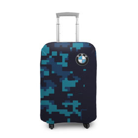 Чехол для чемодана 3D с принтом BMW Military Sport в Екатеринбурге, 86% полиэфир, 14% спандекс | двустороннее нанесение принта, прорези для ручек и колес | bmw | автомобильные | бмв | машины