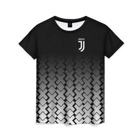 Женская футболка 3D с принтом Juventus 2018 X Sport в Екатеринбурге, 100% полиэфир ( синтетическое хлопкоподобное полотно) | прямой крой, круглый вырез горловины, длина до линии бедер | fc | juventus | спорт | спортивные | фк | футбол | ювентус