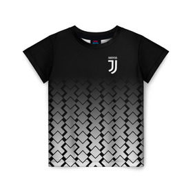 Детская футболка 3D с принтом Juventus 2018 X Sport в Екатеринбурге, 100% гипоаллергенный полиэфир | прямой крой, круглый вырез горловины, длина до линии бедер, чуть спущенное плечо, ткань немного тянется | fc | juventus | спорт | спортивные | фк | футбол | ювентус