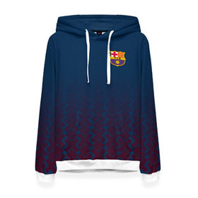 Женская толстовка 3D с принтом FC Barca 2018 Creative uniform в Екатеринбурге, 100% полиэстер  | двухслойный капюшон со шнурком для регулировки, мягкие манжеты на рукавах и по низу толстовки, спереди карман-кенгуру с мягким внутренним слоем. | fc | fc barcelona | fcb | барселона | спорт | спортивные | фк | футбол