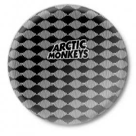 Значок с принтом Arctic Monkeys в Екатеринбурге,  металл | круглая форма, металлическая застежка в виде булавки | 