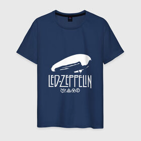 Мужская футболка хлопок с принтом Led Zeppelin дирижабль в Екатеринбурге, 100% хлопок | прямой крой, круглый вырез горловины, длина до линии бедер, слегка спущенное плечо. | led | led zeppelin | блюз | группа | джимми пейдж | джон генри бонэм | джон пол джонс | лед зепелен | лед зеппелин | метал | роберт плант | рок | тяжелый | фолк | хард | хардрок | хеви | хевиметал