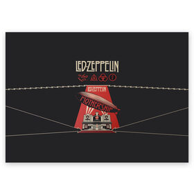 Поздравительная открытка с принтом Led Zeppelin в Екатеринбурге, 100% бумага | плотность бумаги 280 г/м2, матовая, на обратной стороне линовка и место для марки
 | led | led zeppelin | блюз | группа | джимми пейдж | джон генри бонэм | джон пол джонс | лед зепелен | лед зеппелин | метал | роберт плант | рок | тяжелый | фолк | хард | хардрок | хеви | хевиметал