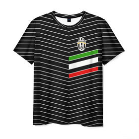 Мужская футболка 3D с принтом Juventus 2018 Италия в Екатеринбурге, 100% полиэфир | прямой крой, круглый вырез горловины, длина до линии бедер | fc | juventus | спорт | спортивные | фк | футбол | ювентус