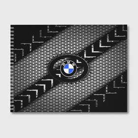 Альбом для рисования с принтом BMW Carboniferous 2018 в Екатеринбурге, 100% бумага
 | матовая бумага, плотность 200 мг. | abstraction | carboniferous | карбон | текстуры