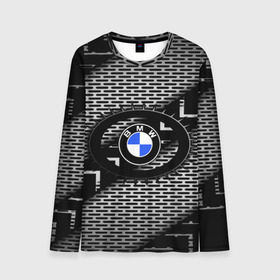 Мужской лонгслив 3D с принтом BMW Carboniferous 2018 в Екатеринбурге, 100% полиэстер | длинные рукава, круглый вырез горловины, полуприлегающий силуэт | abstraction | carboniferous | карбон | текстуры