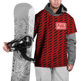 Накидка на куртку 3D с принтом PUBG Red Line в Екатеринбурге, 100% полиэстер |  | Тематика изображения на принте: playerunknowns battlegrounds | pubg | шутеры