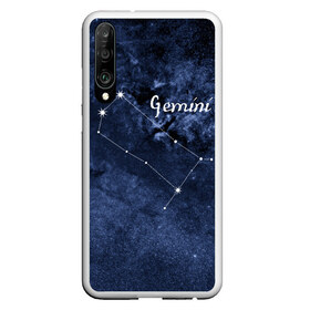 Чехол для Honor P30 с принтом Близнецы (Gemini) в Екатеринбурге, Силикон | Область печати: задняя сторона чехла, без боковых панелей | gemini | близнецы | звезды | знаки зодиака | космос | созвездие