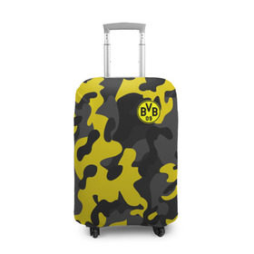 Чехол для чемодана 3D с принтом Borussia 2018 Military Sport в Екатеринбурге, 86% полиэфир, 14% спандекс | двустороннее нанесение принта, прорези для ручек и колес | боруссия | дортмунд