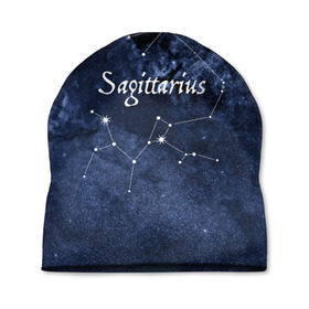 Шапка 3D с принтом Стрелец(Sagittarius) в Екатеринбурге, 100% полиэстер | универсальный размер, печать по всей поверхности изделия | sagittarius | звезды | знаки зодиака | космос | созвездие | стрелец
