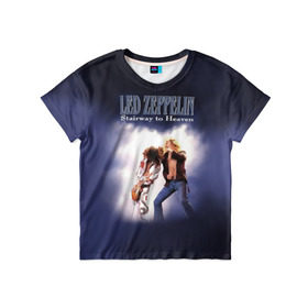 Детская футболка 3D с принтом Led Zeppelin в Екатеринбурге, 100% гипоаллергенный полиэфир | прямой крой, круглый вырез горловины, длина до линии бедер, чуть спущенное плечо, ткань немного тянется | led | led zeppelin | блюз | группа | джимми пейдж | джон генри бонэм | джон пол джонс | лед зепелен | лед зеппелин | метал | роберт плант | рок | тяжелый | фолк | хард | хардрок | хеви | хевиметал