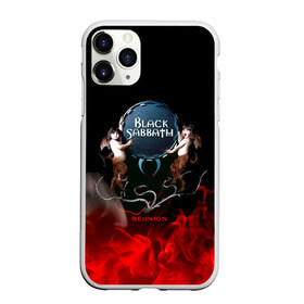 Чехол для iPhone 11 Pro матовый с принтом Black Sabbath reunion в Екатеринбурге, Силикон |  | black sabbath | ozzy osbourne | ангелы | билл уорд | гизер батлер | костер | огонь | осборн оззи | пламя | тони айомми | черти