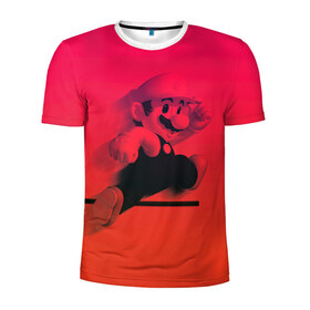 Мужская футболка 3D спортивная с принтом Mario в Екатеринбурге, 100% полиэстер с улучшенными характеристиками | приталенный силуэт, круглая горловина, широкие плечи, сужается к линии бедра | nintendo | марио | нинтендо