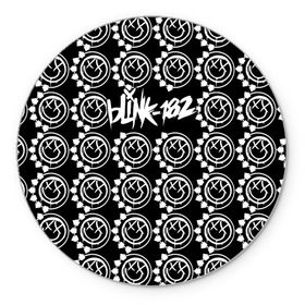 Коврик круглый с принтом Blink-182 в Екатеринбурге, резина и полиэстер | круглая форма, изображение наносится на всю лицевую часть | blink | альтернативный рок | блинк | группа | марк хоппус | музыка | мэтт скиба | надпись | панк | панк рок | песни | поп панк | рок | скейт панк | смайл | смайлик | трэвис баркер