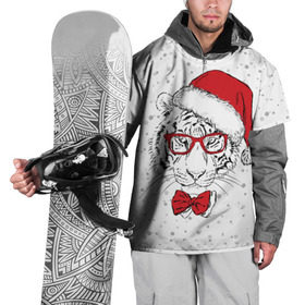 Накидка на куртку 3D с принтом Тигр Санта Клаус в Екатеринбурге, 100% полиэстер |  | animal | bow | christmas | holiday | new year | predator | santa claus | snow | tiger | view | winter | бант | взгляд | дед мороз | животное | зима | новый год | очки | праздник | рождество | санта клаус | снег | тигр | хищник