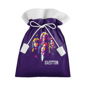 Подарочный 3D мешок с принтом Led Zeppelin в Екатеринбурге, 100% полиэстер | Размер: 29*39 см | led zeppelin | джимми пейдж | джон генри бонэм | джон пол джонс | лед зеппелин | роберт плант