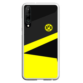 Чехол для Honor P30 с принтом Borussia 2018 Geometry Sport в Екатеринбурге, Силикон | Область печати: задняя сторона чехла, без боковых панелей | Тематика изображения на принте: fc |  borussia dortmund | боруссия | спорт | спортивные | фк | футбол | футбольный клуб