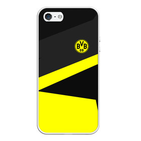 Чехол для iPhone 5/5S матовый с принтом Borussia 2018 Geometry Sport в Екатеринбурге, Силикон | Область печати: задняя сторона чехла, без боковых панелей | fc |  borussia dortmund | боруссия | спорт | спортивные | фк | футбол | футбольный клуб