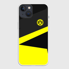 Чехол для iPhone 13 с принтом Borussia 2018 Geometry Sport в Екатеринбурге,  |  | fc |  borussia dortmund | боруссия | спорт | спортивные | фк | футбол | футбольный клуб