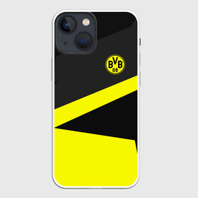 Чехол для iPhone 13 mini с принтом Borussia 2018 Geometry Sport в Екатеринбурге,  |  | fc |  borussia dortmund | боруссия | спорт | спортивные | фк | футбол | футбольный клуб