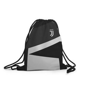 Рюкзак-мешок 3D с принтом Juventus 2018 Geometry Sport в Екатеринбурге, 100% полиэстер | плотность ткани — 200 г/м2, размер — 35 х 45 см; лямки — толстые шнурки, застежка на шнуровке, без карманов и подкладки | Тематика изображения на принте: fc | juventus | спорт | спортивные | фк | футбол | футбольный клуб | ювентус