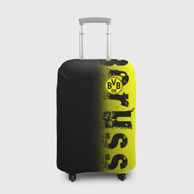 Чехол для чемодана 3D с принтом FC Borussia 2018 Original в Екатеринбурге, 86% полиэфир, 14% спандекс | двустороннее нанесение принта, прорези для ручек и колес | borussia dortmund | fc | боруссия | спорт | спортивные | фк | футбол | футбольный клуб