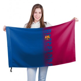 Флаг 3D с принтом FC Barca 2018 Original в Екатеринбурге, 100% полиэстер | плотность ткани — 95 г/м2, размер — 67 х 109 см. Принт наносится с одной стороны | fc | fc barcelona | fcb | барселона | спорт | спортивные | фк | футбол | футбольный клуб